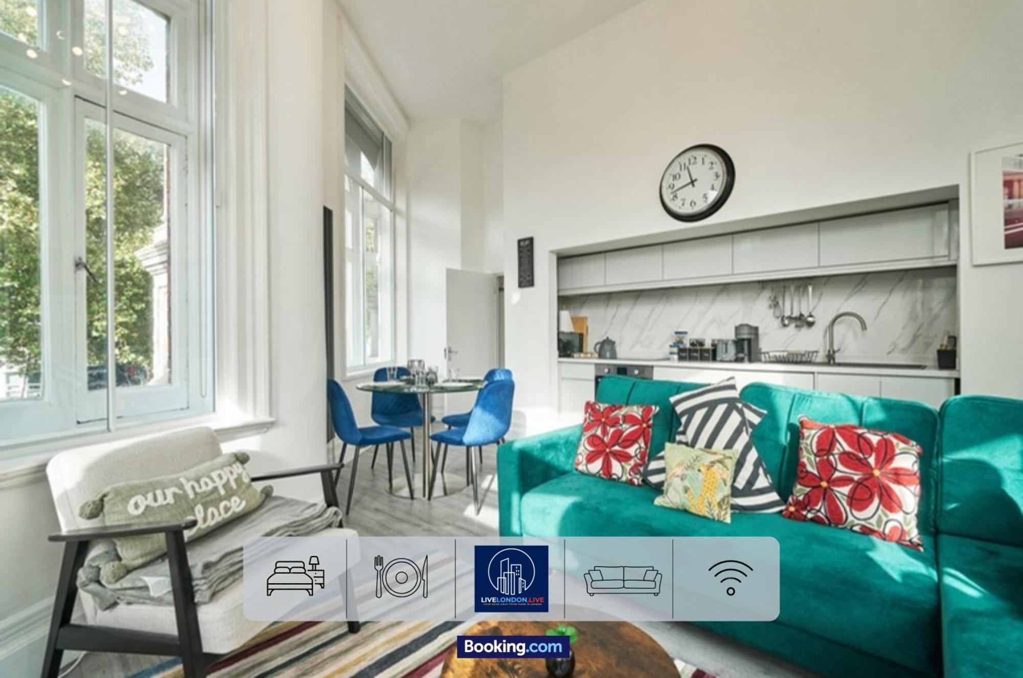 Last-Minute Specials L Sleeps Up To 4 Guests L One-Bedroom Apartment With King Bed And High Ceilings Near Camden By Live London Short Lets & Serviced Accommodation Zewnętrze zdjęcie