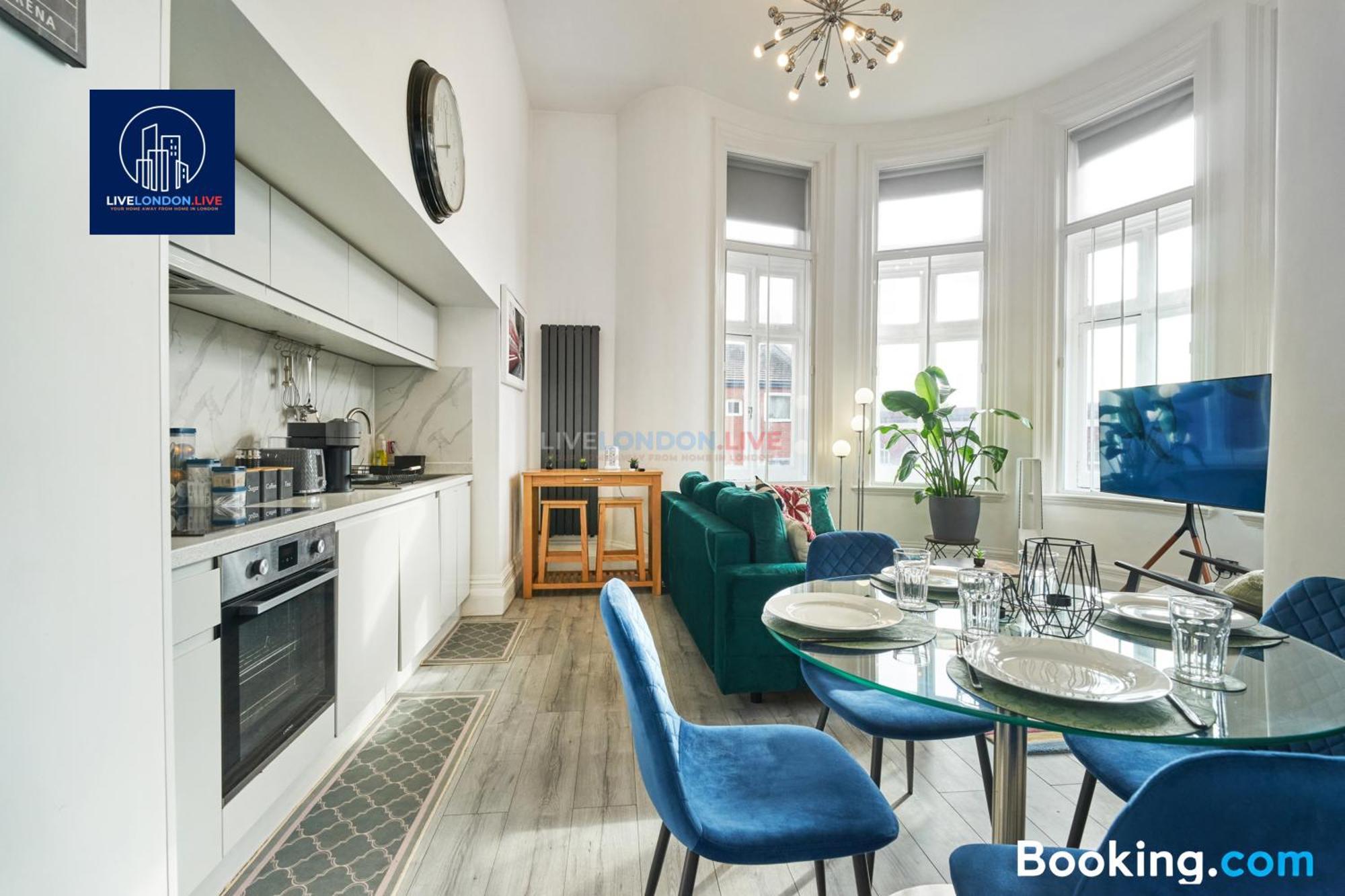Last-Minute Specials L Sleeps Up To 4 Guests L One-Bedroom Apartment With King Bed And High Ceilings Near Camden By Live London Short Lets & Serviced Accommodation Zewnętrze zdjęcie